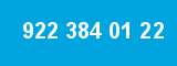 922 384 01 22 922 384 01 22